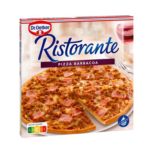 Alcampo DR. OETKER Pizza de masa fina y crujiente con carne de vacuno jamón cocido y ketchup especiado Ristorante 340 g
