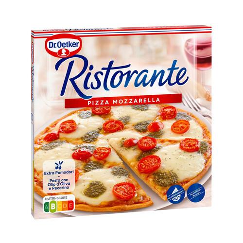 Alcampo DR. OETKER Pizza de masa fina y crujiente cubierta de tomate Mozzarella y salsa pesto Ristorante 355 g