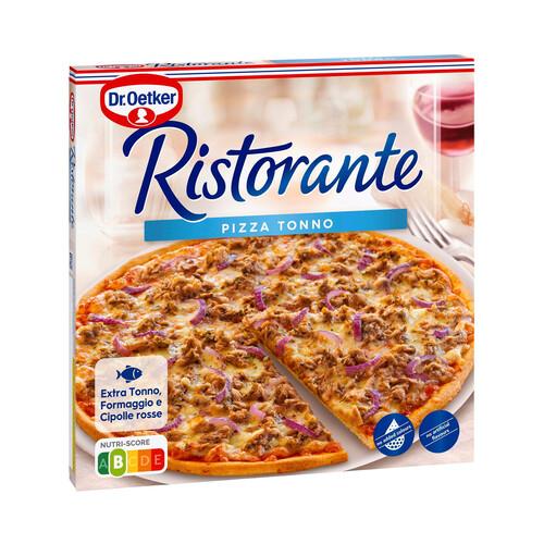 Alcampo DR. OETKER Pizza de masa fina y crujiente cubierta de atún cebolla roja y queso Ristorante 355 g