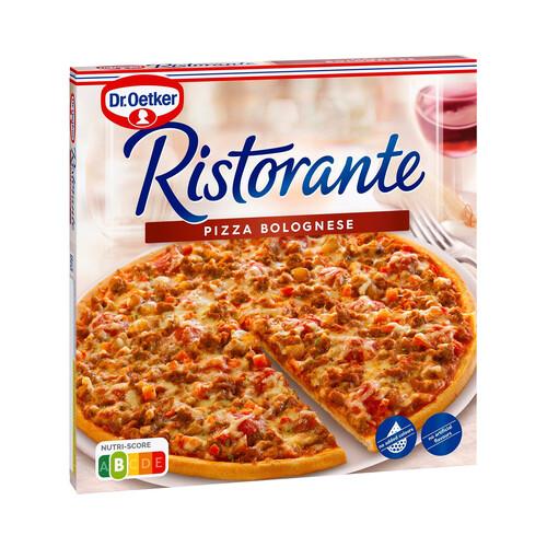 Alcampo DR. OETKER Pizza de masa fina y crujiente cubierta con tomate carne picada de vacuno y queso Ristorante 375 g