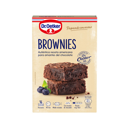 Alcampo DR. OETKER Preparado alimenticio en polvo para hacer Brownies Dr. OETKER 456 gr