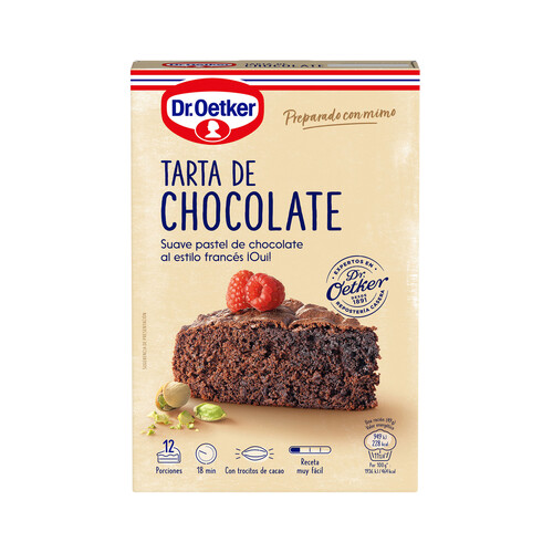 Alcampo DR. OETKER Preparado en polvo para hacer tarta de chocolate Dr. OETKER 355 g