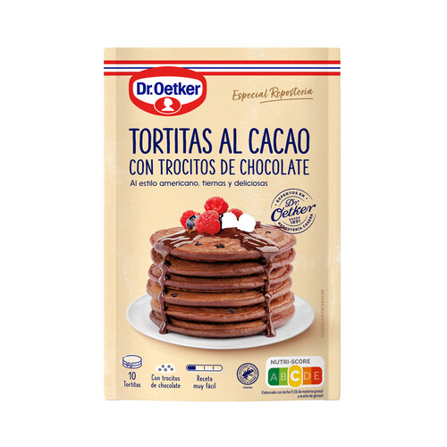 Alcampo DR. OETKER Preparado para tortitas al cacao 210 g