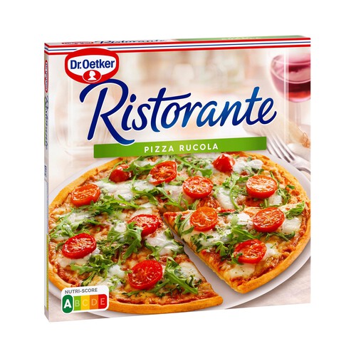 Alcampo DR. OETKER Ristorante Pizza congelada de masa fina con rúcula y tomates cherry 325 g