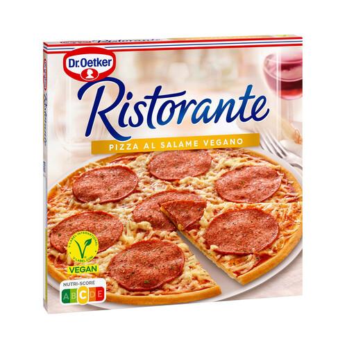 Alcampo DR. OETKER Ristorante Pizza congelada de masa fina con salami vegano 295 g