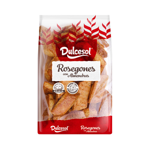 Alcampo DULCESOL Bolsa de rosegons con almendras 200 g