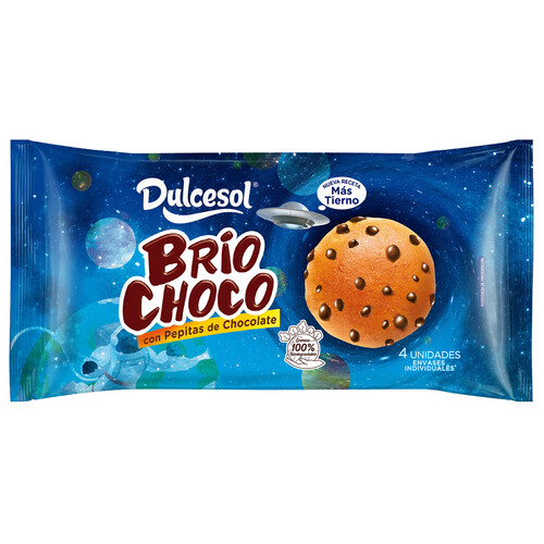 Alcampo DULCESOL Briochoco Brioches con pepitas de chccolate 160 g