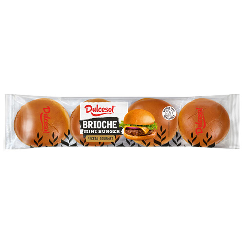 Alcampo DULCESOL Pan brioche mini hamburgesa 8 uds 160 g