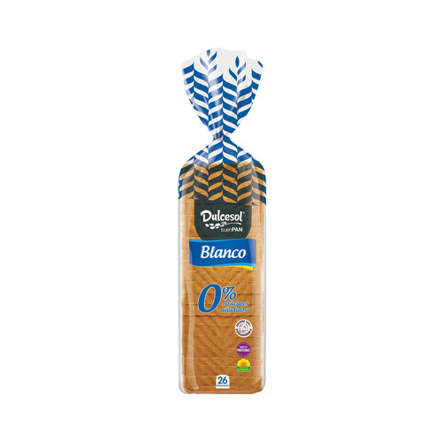 Alcampo DULCESOL Pan de molde blanco con corteza 820 g