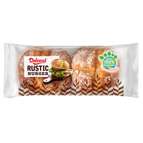 Alcampo DULCESOL Rustic Burger Pan burguer 4 uds. 300 g