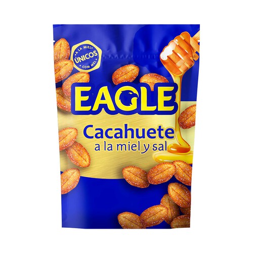 Alcampo EAGLE Cacahuetes tostados con miel y sal EAGLE 75 g