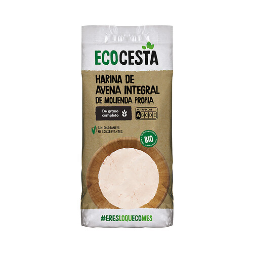 Alcampo ECOCESTA Harina de avena integral ecológica de molienda propia 500 g