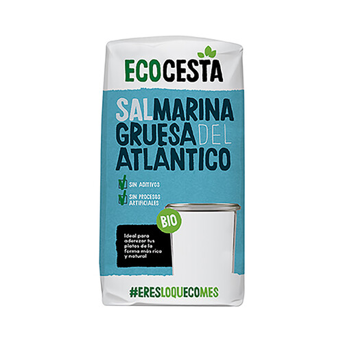 Alcampo ECOCESTA Sal marina ecológica gruesa del Atlántico 1 kg