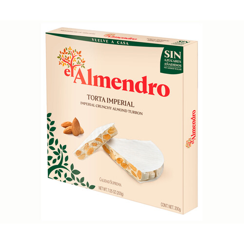 Alcampo EL ALMENDRO Torta imperial sin azúcar 200 g