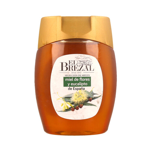 Alcampo EL BREZAL Miel de flores y eucalipto origen España 350 g