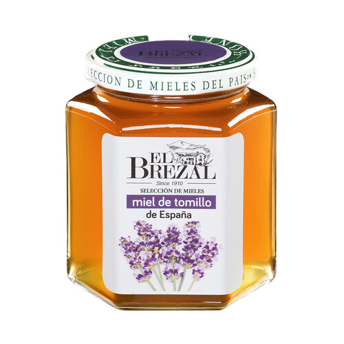 Alcampo EL BREZAL Miel de tomillo formato tarro de cristal 500 g