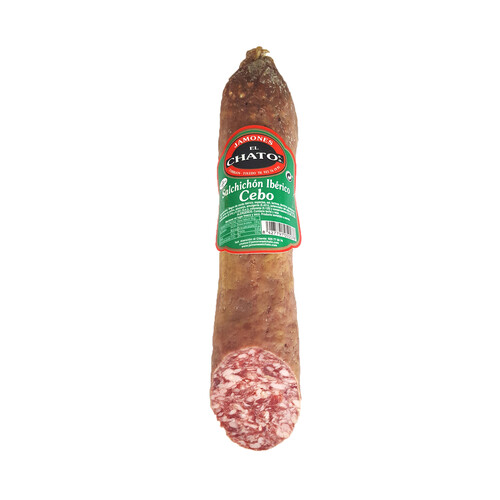 Alcampo EL CHATO Salchichón cular ibérico cebo extra 1/2 pieza 550 g