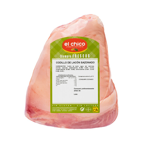 Alcampo EL CHICO Codillo de lacón sazonado y desalado listo para cocinar