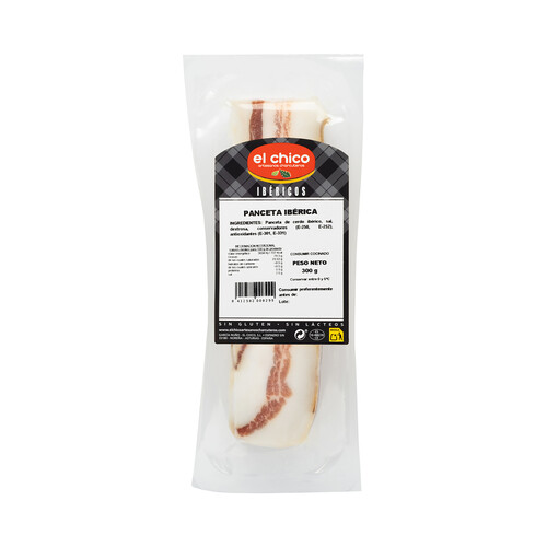 Alcampo EL CHICO Ibéricos Panceta de cerdo ibérico envasada al vacio 300 g