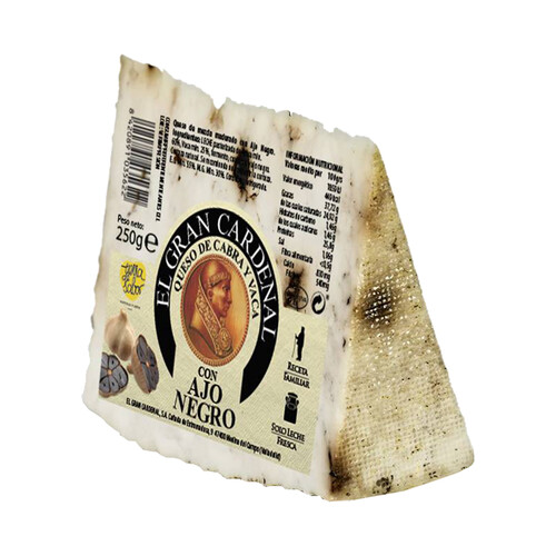Alcampo EL GRAN CARDENAL Queso mezcla con ajo negro EL GRAN CARDENAL 250 g