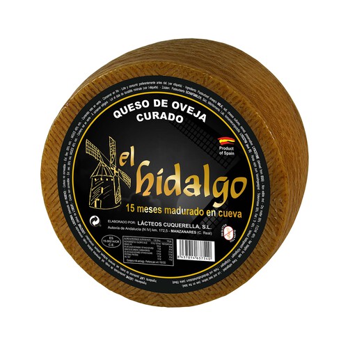 Alcampo EL HIDALGO Queso oveja curado 15 meses en cueva EL HIDALGO