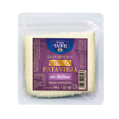 Alcampo EL PASTOR Queso mezcla sin lactosa gran reserva sin lactosa pata vieja 150 g