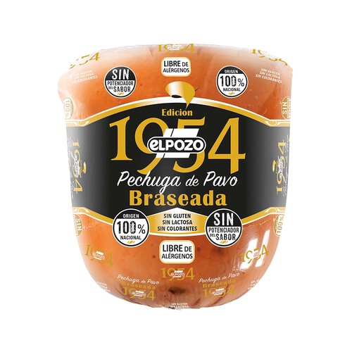 Alcampo EL POZO 1954 Pechuga de pavo braseada de origen 100% nacional - Loncha fina 1 mm