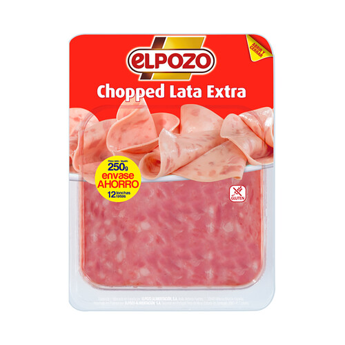 Alcampo EL POZO Chopped pork de lata de categoria extra sin gluten y crotado en lonchas EL POZO 250 g