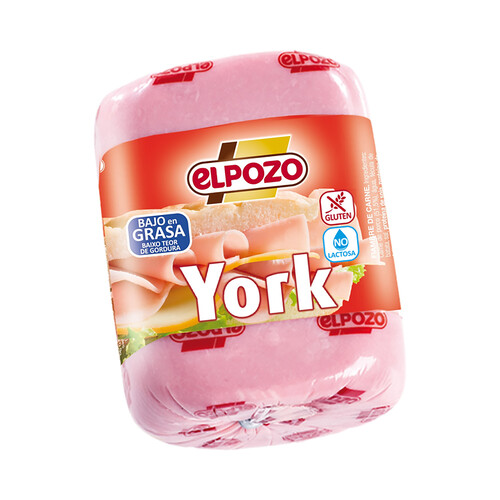 Alcampo EL POZO Fiambre de york con bajo contenido en grasas y sin gluten ni lactosa EL POZO 1 kg