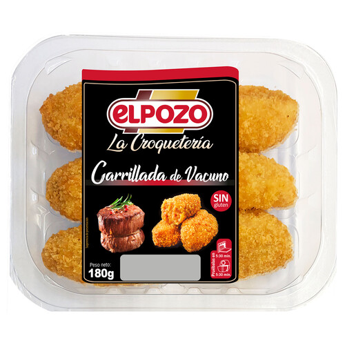 Alcampo EL POZO La croquetera Croquetas de carrillada de vacuno en salsa 180 g