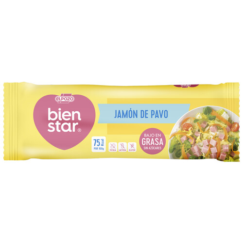 Alcampo EL POZO Mini de jamón de pavo bajo en grasa y sin azúcares EL POZO Bienstar 380 g