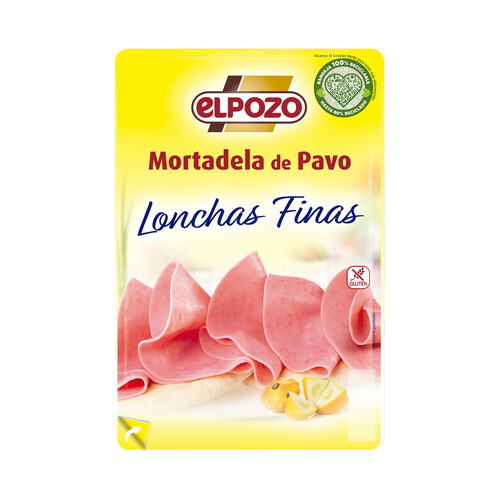 Alcampo EL POZO Mortadela de pavo cortada en finas lonchas 100 g