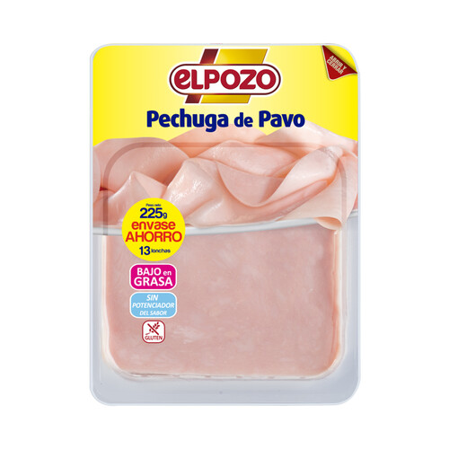 Alcampo EL POZO Pechuga de pavo cortada en lonchas EL POZO 225 g