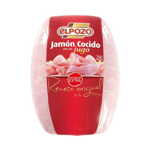 Alcampo EL POZO Receta original Jamón cocido en su jugo - Loncha normal 2 a 3 mm