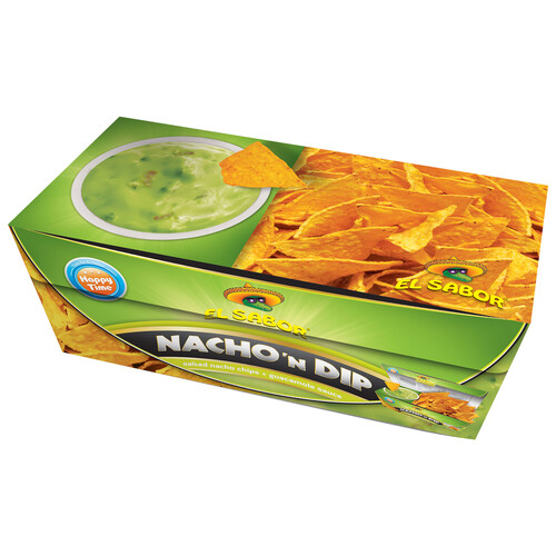 Alcampo EL SABOR Combo de nachos y salsa guacamole 175 g