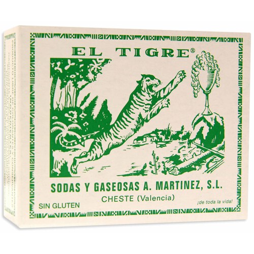 Alcampo EL TIGRE Productopolvo para preparación de bebida refrescante tipo gaseosa EL TIGRE pack 8 unidades 39 g