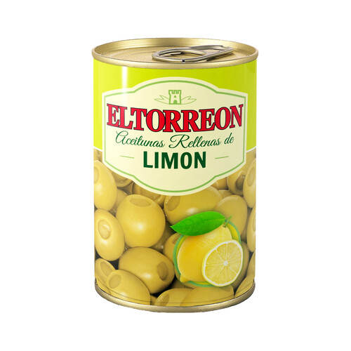 Alcampo EL TORREON Aceitunas rellenas de limón lata 130 g