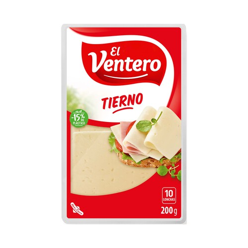 Alcampo EL VENTERO Queso en lonchas tierno EL VENTERO 200 g