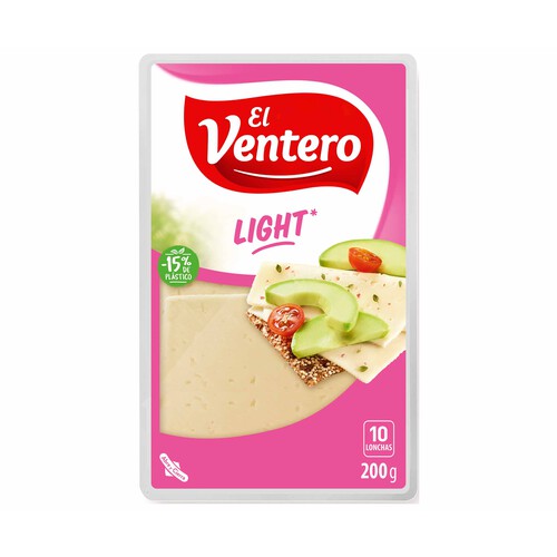 Alcampo EL VENTERO Queso en lonchas tierno light EL VENTERO LIGHT 200 g