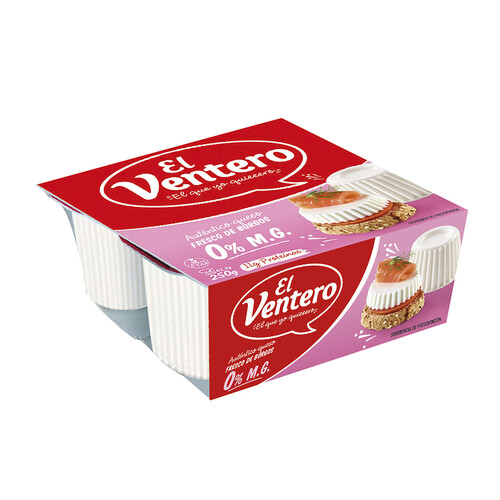 Alcampo EL VENTERO Queso fresco light de Burgos EL VENTERO LIGHT tarrina de 62 5 g. pack de 4 uds