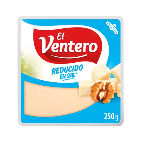 Alcampo EL VENTERO Queso mezcla tierno bajo contenido en sal EL VENTERO 250 g
