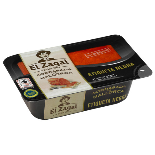 Alcampo EL ZAGAL Tarrina de sobrasada de Mallorca con IGP Sobrasada de Mallorca EL ZAGAL Etiqueta negra 200 g