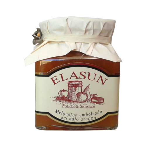 Alcampo ELASUN Mermelada de melocotón bajo aragón ELASUN 350 g