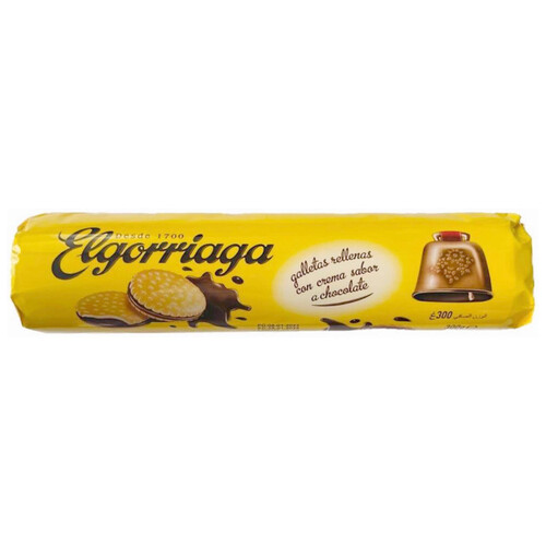 Alcampo ELGORRIAGA Galleta rellena de chocolate 300 g