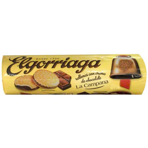 Alcampo ELGORRIAGA Galletas rellenas de chocolate 240 g
