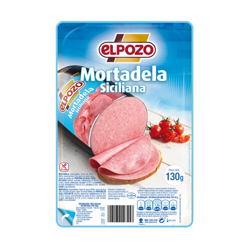 Alcampo ELPOZO Mortadela siciliana cortada en lonchas 130 g