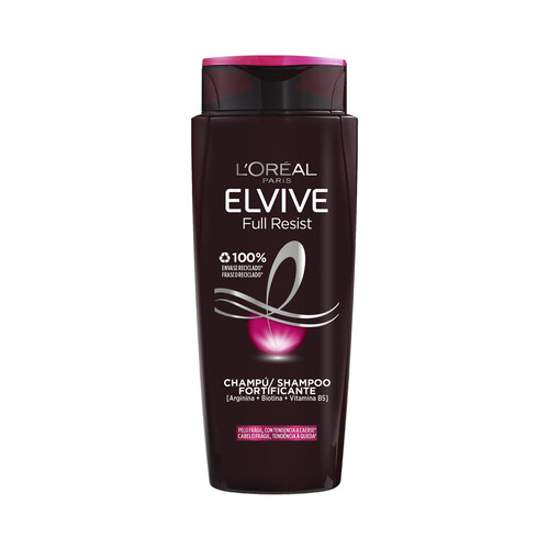 Alcampo ELVIVE Champú fortificante con Arginina para cabello frágil con tendencia a caerse ELVIVE Full resist 700 ml
