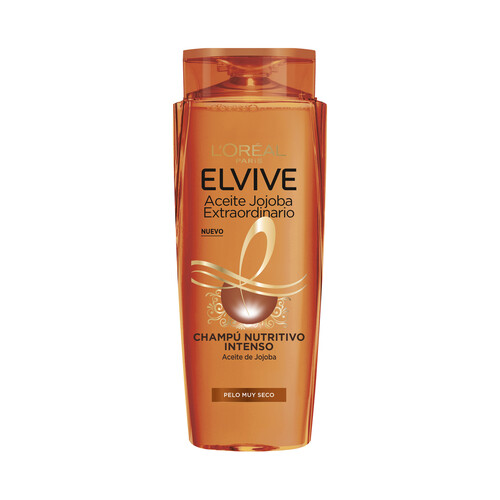 Alcampo ELVIVE Champú nutrición intensa para cabellos muy secos ELVIVE Aceite extraordinario 700 ml