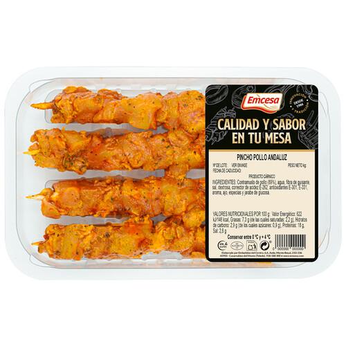 Alcampo EMCESA Bandeja con pinchos de pollo marinados al estilo andaluz 300 g