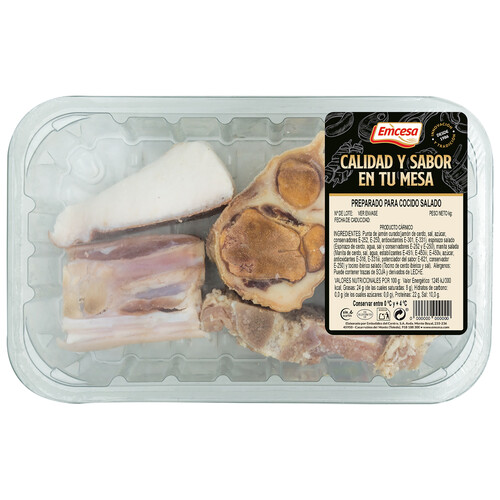 Alcampo EMCESA Bandeja con preparado salado para cocido